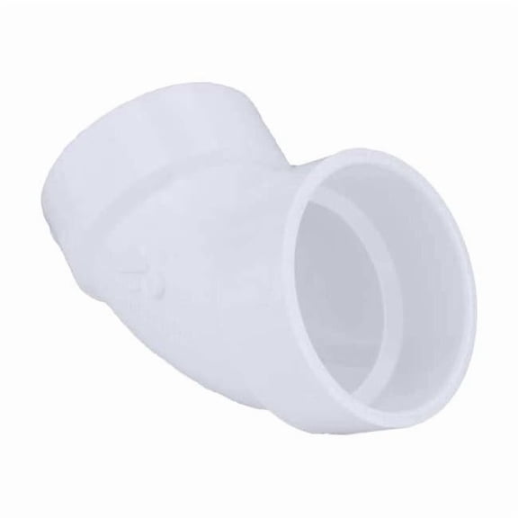 PVC 60 Degree Elbow, Hub, 2 in Pipe Size 1WKE1