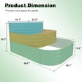 thumbnail image 6 of EuKer Metal Raised Flower Bed, 3 Tier Garden Planter with Safety Edging Design for Vegetables, Herbs, Flowers, Green, 6 of 6