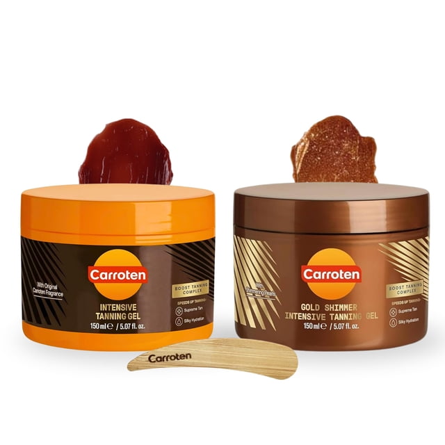 Gel bronceador Carroten Intensive + Gold Shimmer 150 ml (x2)