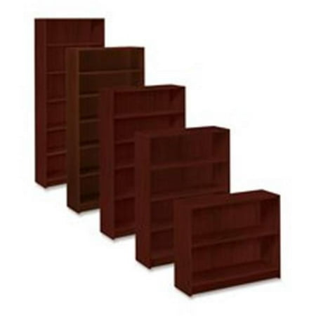 4 Shelf Bookcase- 36in.Wx11-.50in.Dx48-.75in.H- Mahogany