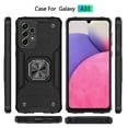 thumbnail image 2 of NIFFPD Galaxy A33 5G Case, Samsung A33 5G Case with Screen Protector, Ring Kickstand Shockproof Cover for Samsung Galaxy A33 5G Black, 2 of 7