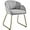 Grey, variant on CRXX Flower Velvet Vanity Chair, Modern Side Chair Armchair with Golden Metal Legs for Living Room/Dressing Room/Bedroom/Home Office/Kitchen, Green