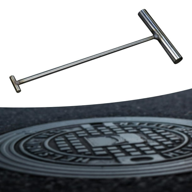 Herramienta de gancho de alcantarilla, herramienta de utilidad, muelles de tracción para trampolín, tapa de alcantarilla abierta, gancho de elevación 8mmx40cm