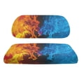 thumbnail image 2 of Pzuqiu Fire Ice Wolf 2-Piece Golf Cart Seat Covers | Breathable Washable Universal Protector for Most 2-Seater Golf Carts, 2 of 10