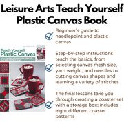 Leisure Arts Teach Yourself Plastic Canvas Beginner Book 24 Pages