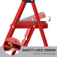 thumbnail image 5 of KINGRACK 3 Step Ladder for Adults, Folding Step Stool with Anti-Slip Pedal, Lightweight Portable Ladders for Home, Workplace, 330lbs Capacity, 5 of 8