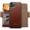 Brown, variant on Casus Removable Wallet Cover Magnetic Phone Case for iPhone 11 Pro Max - Black