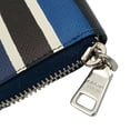 thumbnail image 5 of Pre-Owned PRADA Triangle Wallet/Coin Case 2MM003 Blue Black White SAFFIANO BAIADE Men's Women's, 5 of 7