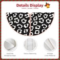 thumbnail image 4 of KLL Black Leopard Christmas Tree Skirt 36" ,Party Decorations Farmhouse for Christmas Decorations Holiday Party, 4 of 6