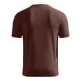 thumbnail image 4 of Lumtrix Men'S T-Shirts Short Sleeve Knit Shirts Casual Crewneck Ribbed Dress Casual Tee Shirt Coffee M, 4 of 5