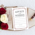 thumbnail image 4 of Koyal Wholesale Elegant Art Deco Wedding Advice & Well Wishes Guest Book Cards for Bride and Groom, 56 Pack, 4 of 5