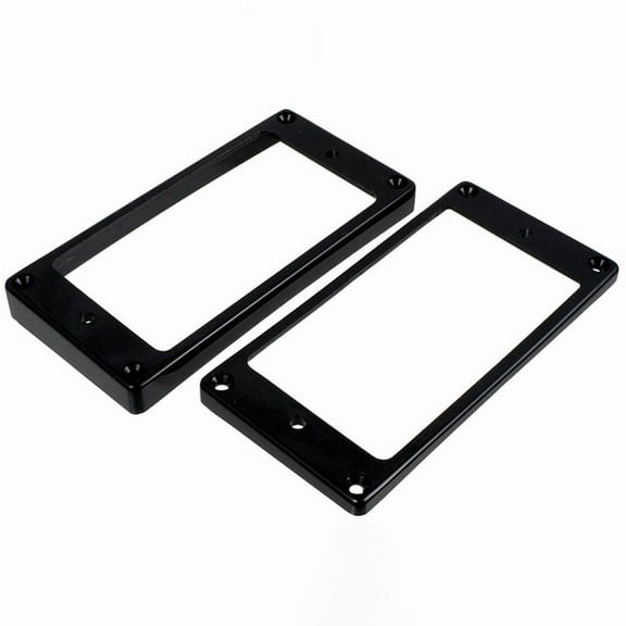 Flat Bottom Humbucking Pickup Ring Set For Epiphone - BLACK