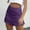 Purple, variant on Womens Skirts Ladies Casual Satin Silk High Fanny Pack With Zipper Mini Skirt Daily-Wear