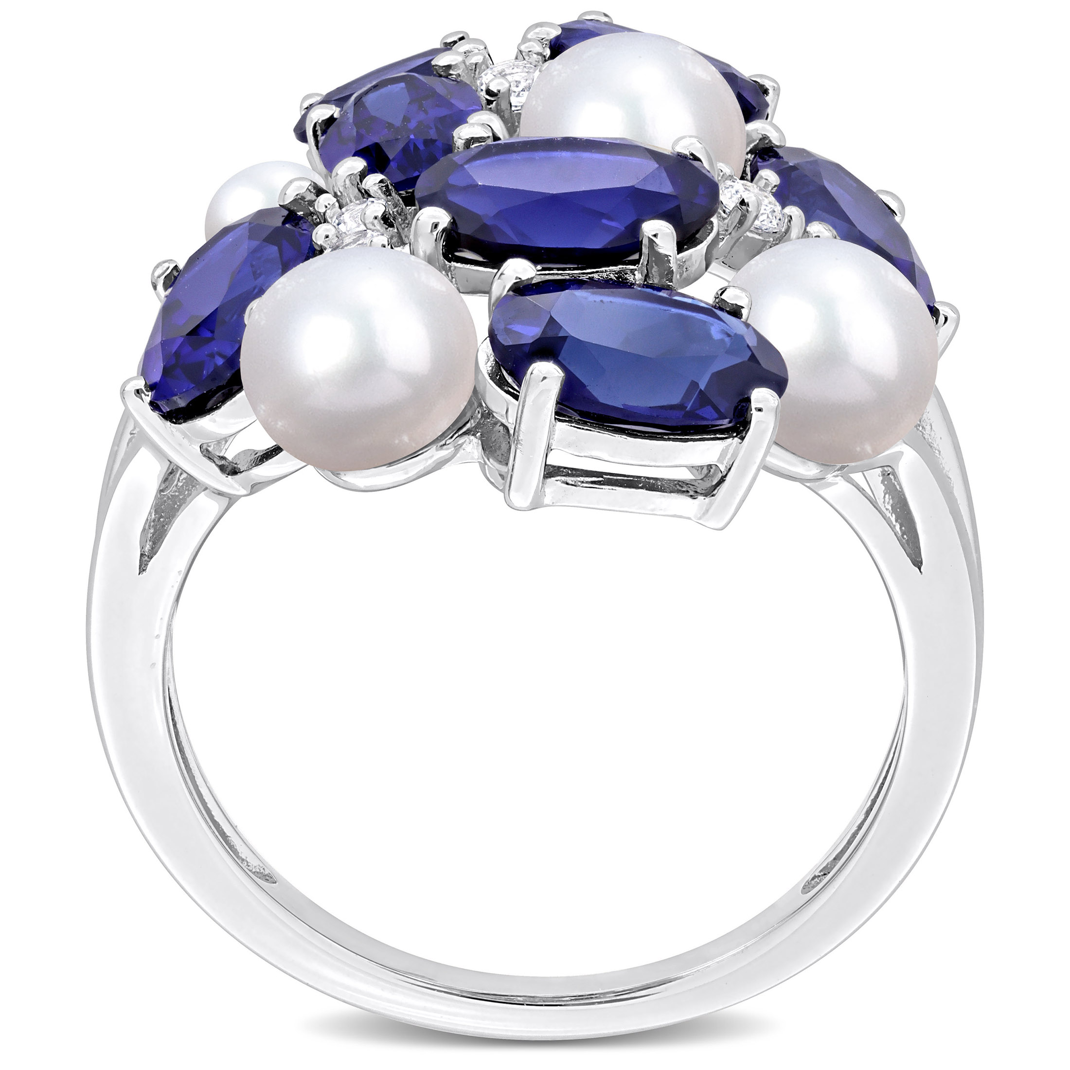 Everly Women's Created Sapphire Sterling Silver Ring