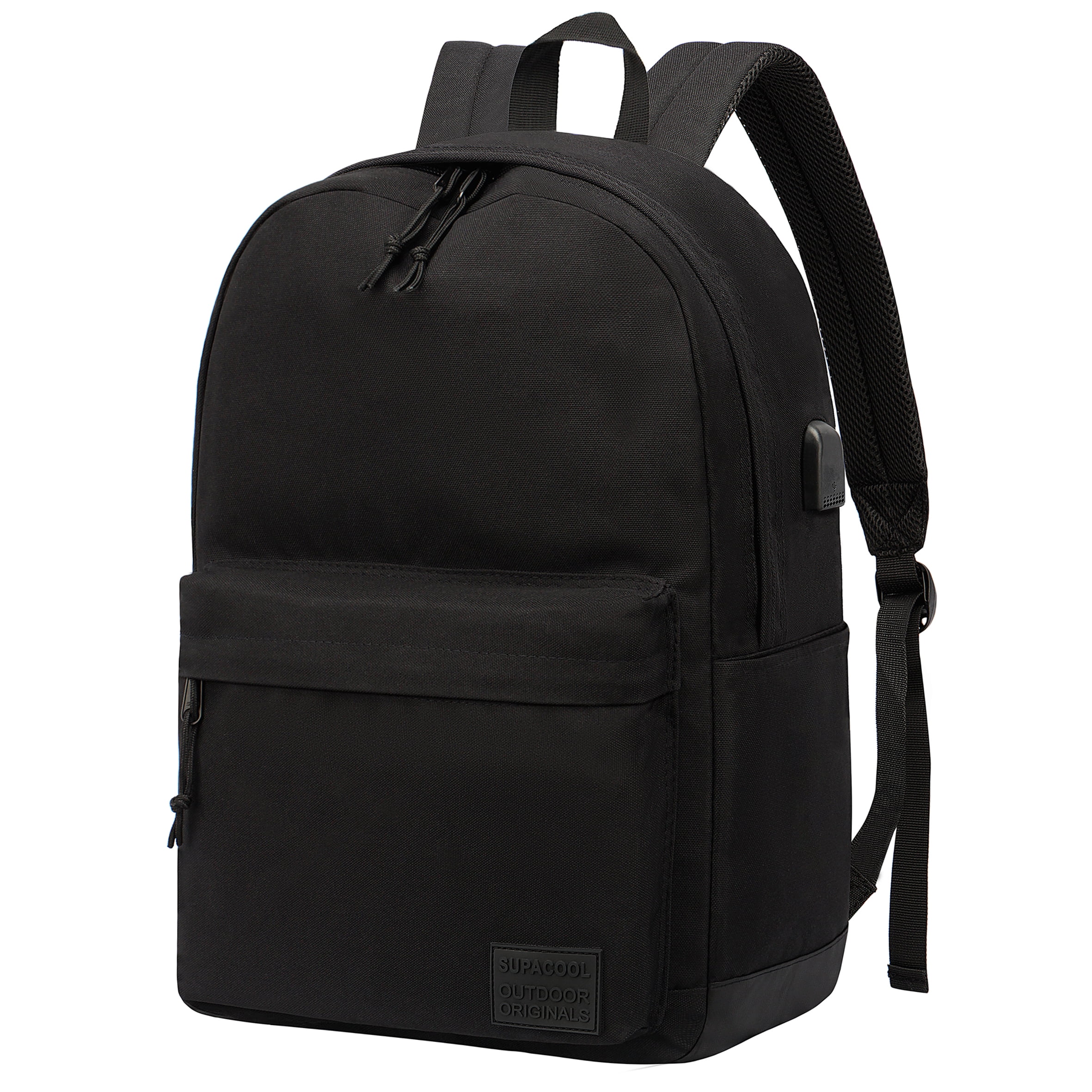 Casual Backpack for Men and Women, Laptop Backpack , Travel Backpack for College, USB Charging Port, Lightweight Pack Back(Black)