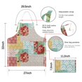 thumbnail image 7 of Pioneer Flower Floral Print Pattern Apron-Garden Aprons for Women with Pockets-Cotton Linen Waterproof Kitchen Cooking Gardening Aprons Adjustable for Kitchen,Cooking,BBQ and Salon 33x27 Inch, 7 of 7