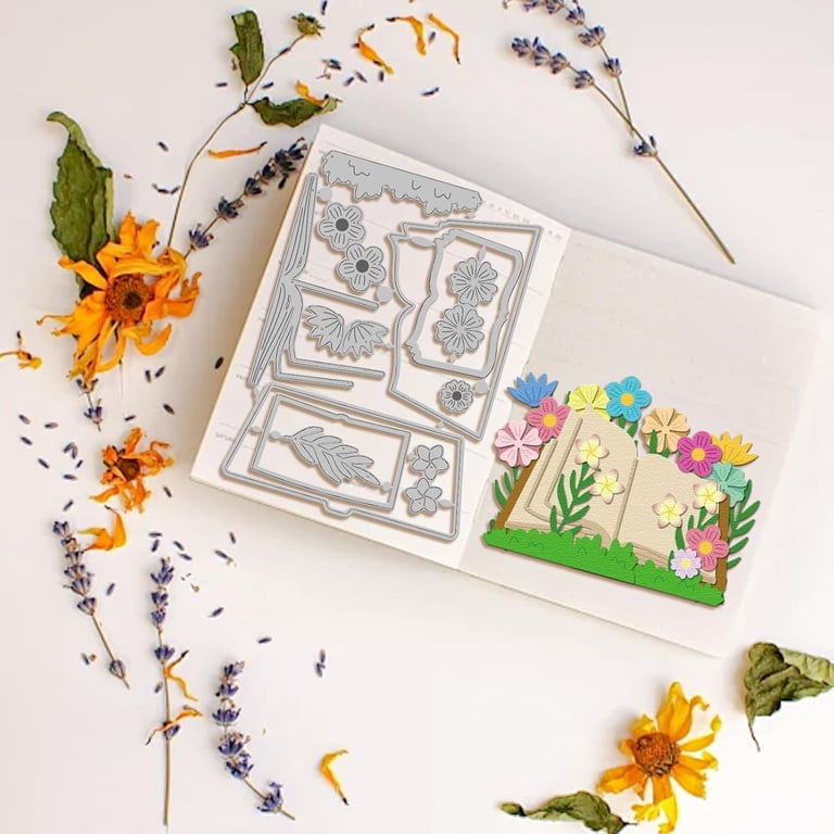Flower Leaf Die Cuts For Card Making Flowers & Leaves Metal Cutting ...