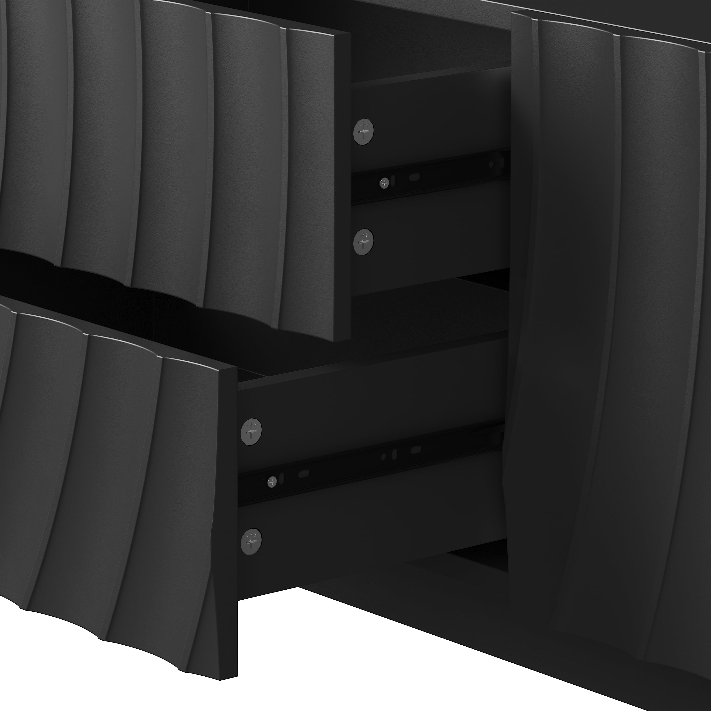 Homy Casa Media Console TV Stand, Entertainment Cabinet with Storage for Living Room