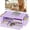 Purple, variant on Desk Organizers and Accessories, 2-Tier Computer Monitor Stand Riser with Drawer and 2 Pen Holders, Laptop Stand, Office Desk Accessories for Office Supplies, Pink