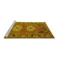 thumbnail image 2 of Ahgly Company Machine Washable Indoor Rectangle Persian Yellow Traditional Area Rugs, 8' x 10', 2 of 4