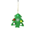 thumbnail image 2 of pstuiky Adorno navideño colgante para árbol de Navidad con forma de ciervo, muñeco de nieve, pentagrama de Papá Noel. Pequeños adornos colgantes., 2 of 5