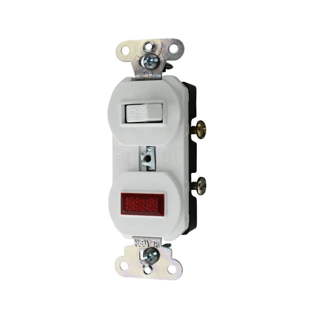 Pass & Seymour 692W SinglePole Combination Switch & Pilot Light