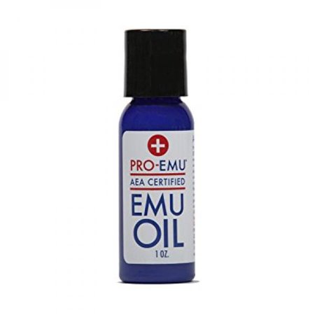 PRO EMU OIL (1 oz) All Natural Emu Oil - AEA Certified - Made In USA - Best All Natural Oil for Face, Skin, Hair and Nails. Excellent for Dry Skin, Burns, Sunburns, Scars, Muscles and (Best Oil For Scars On Face)