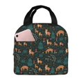 thumbnail image 1 of Disketp Deers In The Forest for Insulated Lunch Bag for Women and Men, Perfect for Work, Hiking, Picnic, 1 of 8