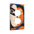 thumbnail image 2 of ZICANCN Outlet Covers Wall Plate, Face Patchwork Abstract Art Light Switch Cover Decorative, Duplex Toggle Combo 1-Gang, 2 of 9