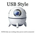 thumbnail image 3 of 1pc 220ML Rechargeable Space Capsule Air Humidifier, USB Ultrasonic Cool Mist Aromatherapy Water Diffuser With Led Light Astronaut, 3 of 5