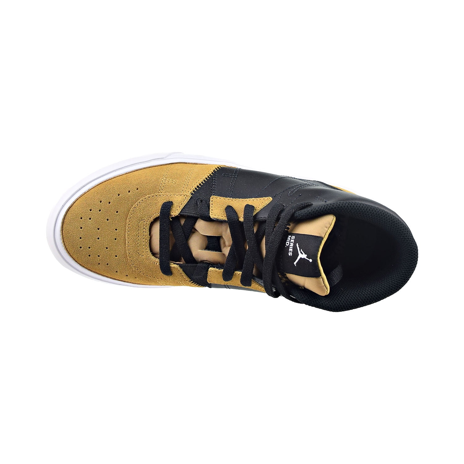 Jordan Series Mid Men's Shoes Black-White-Elemental Gold-Washed Teal  da8026-017