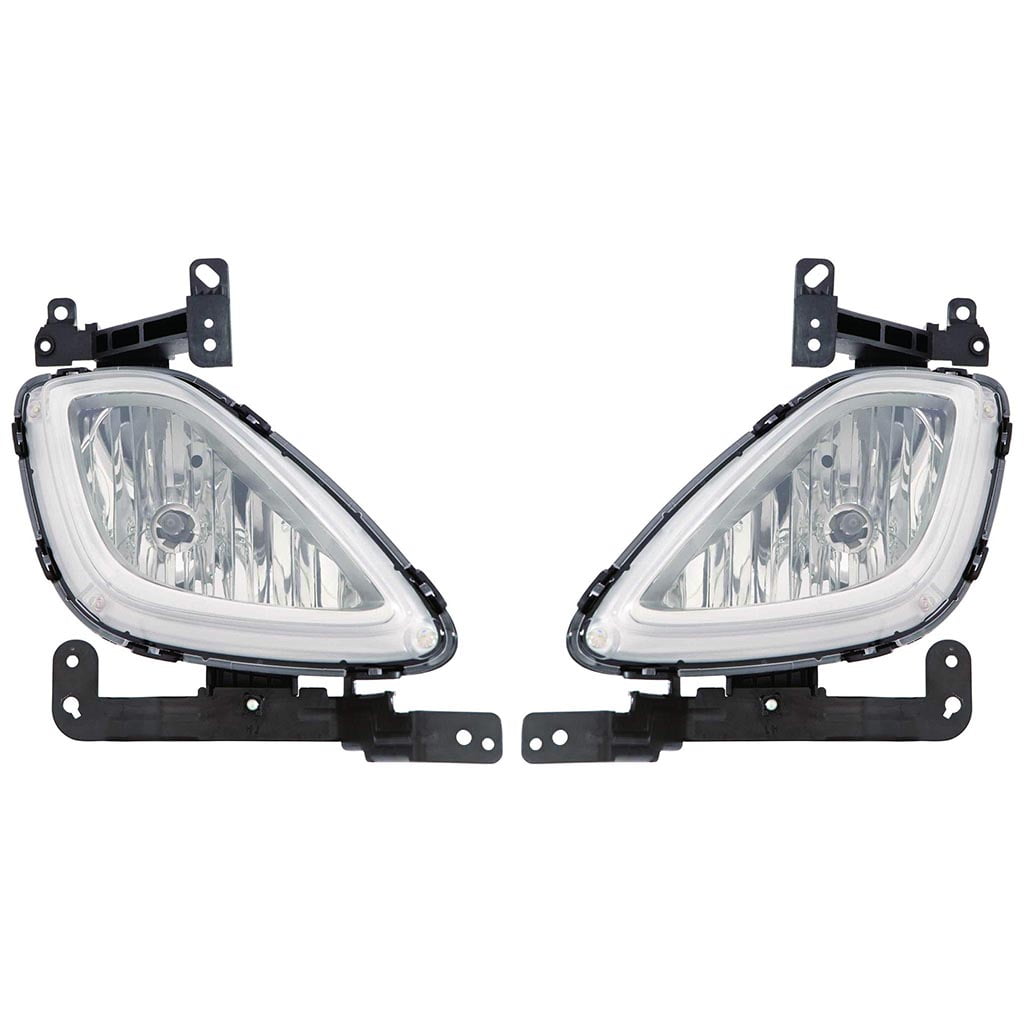 CarLights360 For 2011 2012 2013 HYUNDAI ELANTRA Fog Light Pair Driver