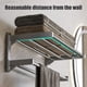thumbnail image 4 of Horivan 2 Packs No Drill Wall Mounted Towel Rack Bathroom Shelves Rustproof Aluminum Storage Organizer Space Saving Double Rod for Kitchen Bath Decor, 4 of 6