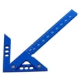 thumbnail image 4 of Aluminum Center Finder Square Ruler 4590 Degree Line Gauge for Woodworking - Metric, 4 of 7