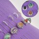 thumbnail image 3 of Organizador de Anillos para Joyería GWCASE Caja Morada con 42 Compartimentos, 3 of 7