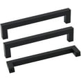 thumbnail image 1 of Goldenwarm Black Square Bar Cabinet Pull Drawer Handle Black Drawer Pulls 10Pack, 1 of 7