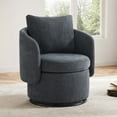 thumbnail image 2 of CHITA Swivel Accent Chair with Storage Modern Barrel Armchair, Blue, 2 of 3