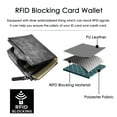 thumbnail image 2 of Egoelife Wallet for men RFID Blocking PU Leather Slim Bifold Wallet with 2 ID Window Zipper Pocket Credit Card Holder, 2 of 7