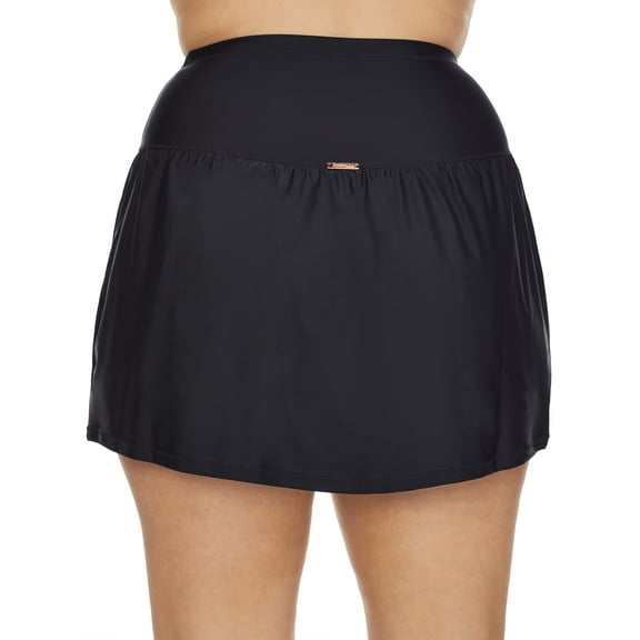 Raisins Curve Womens Plus Size Calina Solids Bravo Skirted Bikini Bottom Style-G840070 Swimsuit