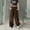 Brown, variant on Oversized Wide Leg Cargo Pants for Women 2024 Trendy Flowy Punk Streetwear Teen Girls Casual High Waist Trousers for Going Out