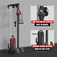thumbnail image 5 of Mikolo Cable Crossover Machine, Lat Pull Down Machine with 210LBS Weight Stack, Wall Mounted Pulley Tower with 33 Positions Dual Pulley System, Lat Pulldown Cable Training Home Gym Fitness Equipment, 5 of 9