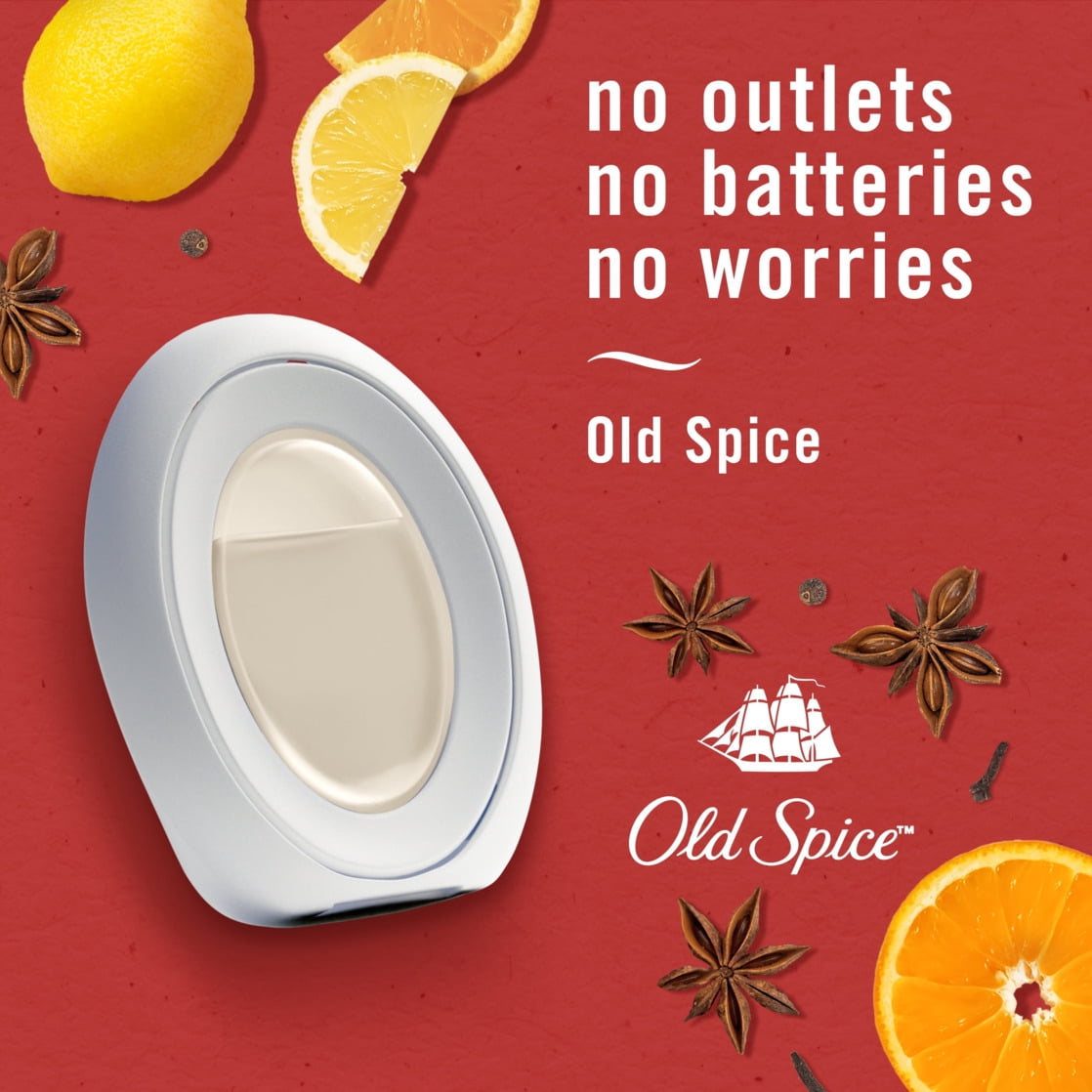 (2 pack) Febreze BATH Air Freshener, Odor-Fighting, Old Spice Scent, 1 Count