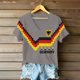thumbnail image 4 of Women's Germany Football Graphic T-Shirt, V-Neck Casual Letter Print T-Shirt, Fashion Short Sleeve Graphic Tee, Summer Daily Lightweight Tops for Soccer Tournament 2026 Light Gray Size: M, 4 of 4