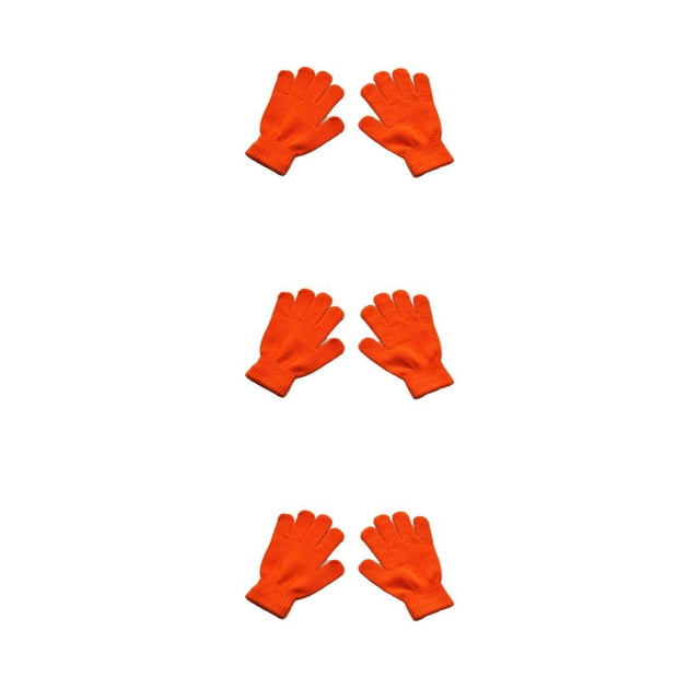 Sonducket 1 par de guantes para niños, accesorio de ropa, calentador de dedos para exteriores, cubiertas para calentar las manos, guante tejido Type7 NO7
