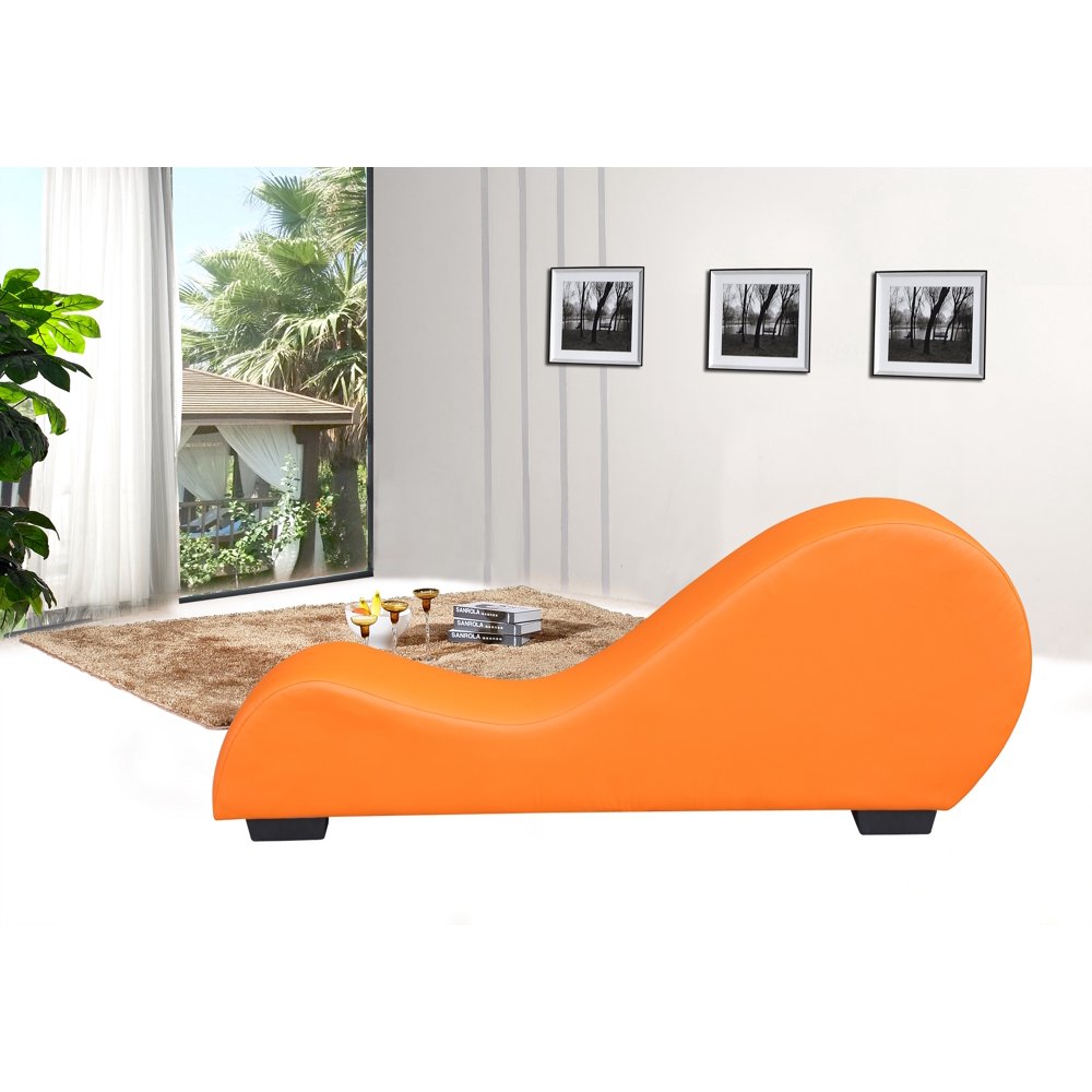 Faux Leather Yoga Stretch Relaxation Chaise