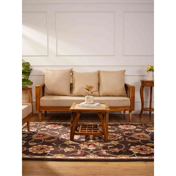 Rugsotic Carpets Hand Tufted Wool Eco-Friendly Area Rugs - 8'x10', Rectangle, Brown, Modern Contemporary Design, High Pile Handmade Anti Skid Rugs for Living Room, Bed Room (K00659)