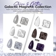 thumbnail image 4 of modelones Gel Nail Polish Set with French Tip and heart cat eye magnet, 6 Colors Jelly Sheer Black White Cat Eye Silver Blue Purple Glitter Gel Polish Kit Soak Off UV Salon DIY at Home Gift for Women, 4 of 7