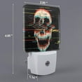 thumbnail image 2 of Fotbe Veilleuse Rétroéclairée LED Motif Crâne Glitch Screaming avec Capteur de Mouvement & Capteur Crépuscule à l'Aube Veilleuse Écoénergétique, Veilleuse de Chambre-EU, 2 of 7