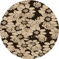 thumbnail image 1 of Ahgly Company Machine Washable Indoor Round Transitional Night Red Area Rugs, 7' Round, 1 of 7