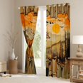 thumbnail image 3 of jejeloiu Woodland Animal Deer Blackout Curtains Set of 2 (52x84 Each),Rustic Farmhouse Cabin Window Curtains,Vintage Aesthetic Artwork Curtains and Drapes For Boys Teens,Luxury Bedroom Decor, 3 of 6